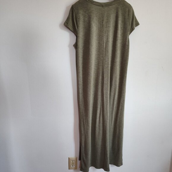 Ladies SZ XL Jessica Simpson Green Midi Dress - Picture 2 of 3